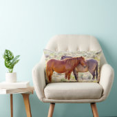 野生の馬 ランバークッション (椅子)