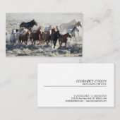 野生の馬 名刺 (正面/裏面)