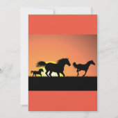 野生の馬 招待状 (正面)