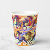 野生の馬 紙コップ (左)