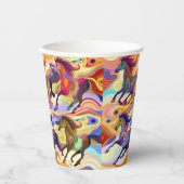 野生の馬 紙コップ (正面)