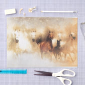 野生の馬 薄葉紙 (クラフト)