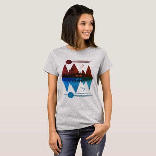 野生の馬#5 Tシャツ (正面フル)