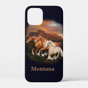野生の馬 iPhone 12 MINI ケース
