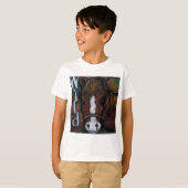 野生の馬 Tシャツ (正面フル)