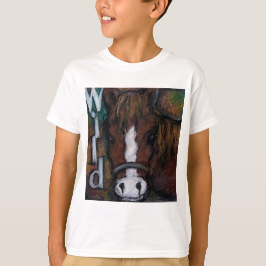 野生の馬 Tシャツ (正面)