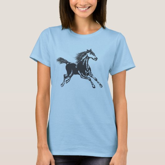 野生の馬 Tシャツ (正面)