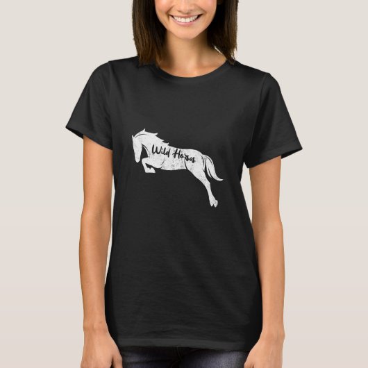 野生の馬 Tシャツ (正面)