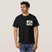 野生の魂の狼 水彩 森 アート Tシャツ (正面フル)