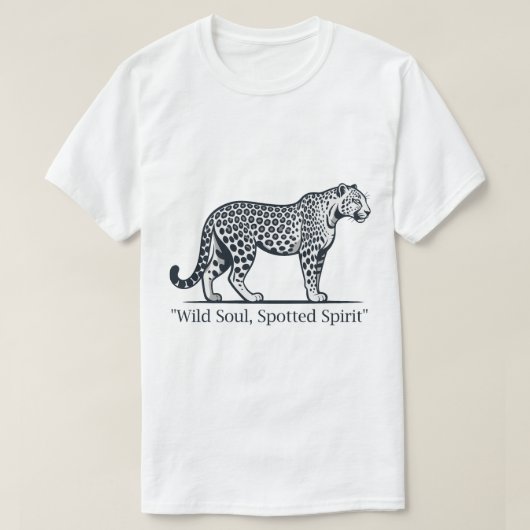 野生の魂、斑点の霊 Tシャツ (デザイン正面)