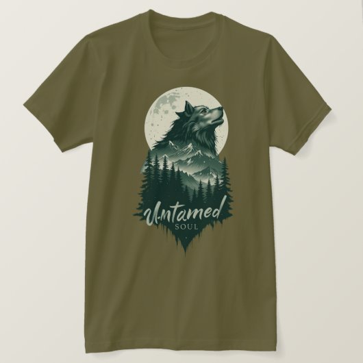 野生の魂 Tシャツ (デザイン正面)