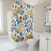 野生の魅力的フローラ装飾的な目を引く シャワーカーテン (インサイチュ)