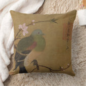 野生の鳥のヴィンテージの古く日本のな絵画 クッション (ブランケット)