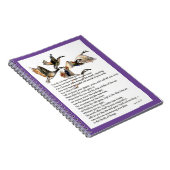 野生の鵞鳥の水彩+メアリー·オリバー·ポエム ノートブック (右側)