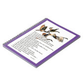 野生の鵞鳥の水彩+メアリー·オリバー·ポエム ノートブック (左側)