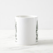 野生の鹿が好きな人へ コーヒーマグカップ (中央)