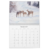 野生の鹿の写真芸術的アートカレンダー カレンダー (1月 2027)