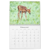 野生の鹿の写真芸術的アートカレンダー カレンダー (2月 2027)