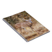 野生の鹿の秋牧草地ジャーナルのノート ノートブック (右側)