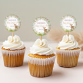 野生の鹿の赤素朴ちゃんシャワー ラウンドシール