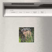 野生の鹿は荒野を嘆くギフトマグネット マグネット (インサイチュ (食洗機))