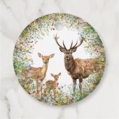 野生の鹿素朴赤ちゃんシャワー フェイバータグ (裏面)