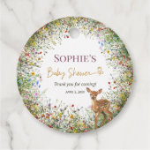 野生の鹿素朴赤ちゃんシャワー フェイバータグ (正面)