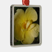 野生の黄色いバラ メタルオーナメント (右)