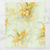 野生の黄色い花 ワインラベル (シングルラベル)