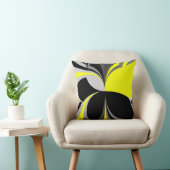 野生の黄色い黒の抽象芸術 クッション (椅子)