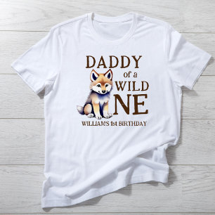 野生の1つのウッドランズのオオカミの誕生日の家族のパパ Tシャツ