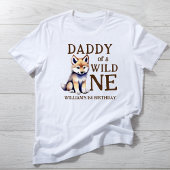 野生の1つのウッドランズのオオカミの誕生日の家族のパパ Tシャツ