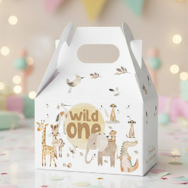 野生の1つのサファリ動物の最初の子供の誕生日 フェイバーボックス