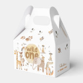 野生の1つのサファリ動物の最初の子供の誕生日 フェイバーボックス (裏面サイド)