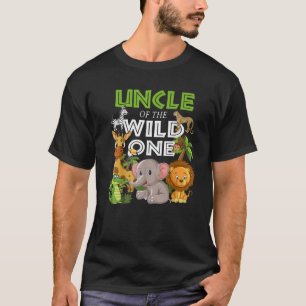 野生の1つの動物園のおじさんサファリ誕生日A Tシャツ