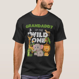 野生の1つの動物園の孫誕生日サファリジュン Tシャツ