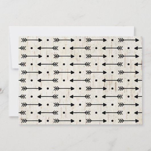 野生の1つの招待状の男の子の野生の1の誕生会 招待状 (裏面)