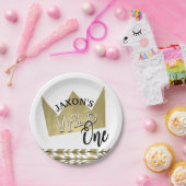 野生の1つの紙皿の最初誕生日のプレート ペーパープレート (パーティー)