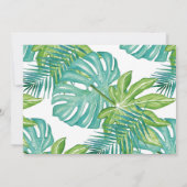 野生の1つの誕生日のサンキューカードのジャングル動物 サンキューカード (裏面)