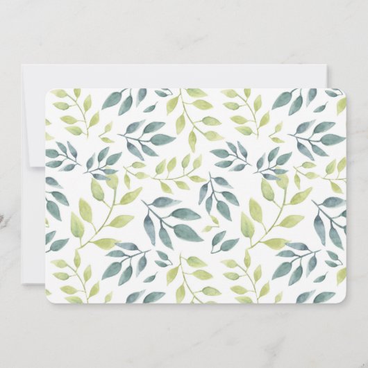 野生の1サファリのジャングル動物の女の子の赤ちゃんシャワー 招待状 (裏面)