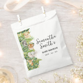 野生の1サファリ動物の赤ちゃんシャワーパーティー フェイバーバッグ (クリップ留めされた状態)