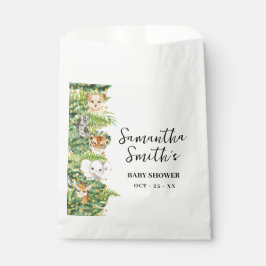 野生の1サファリ動物の赤ちゃんシャワーパーティー フェイバーバッグ