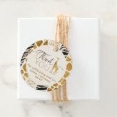 野生の1サファリ動物キリン誕生日ありがとう フェイバータグ (インサイチュ)