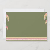 野生の1人の誕生日の招待の最初誕生日の女の子 招待状 (裏面)