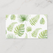 野生の1動物園の動物おむつラッフルチケットカード エンクロージャーカード (裏面)