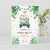 野生の1匹のサンキューカードサファリ動物 招待状 (スタンド正面)