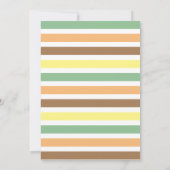 野生の1匹のサンキューカードサファリ動物 招待状 (裏面)