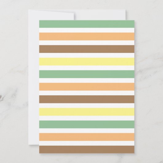 野生の1匹のサンキューカードサファリ動物 招待状 (裏面)