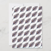 野生の1匹のテント小屋の誕生日の招待状 招待状 (裏面)