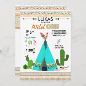 野生の1匹の写真の招待状 招待状 (正面/裏面)